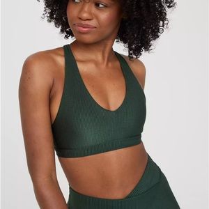 Aerie Ribbed Shine Strappy Back Bra